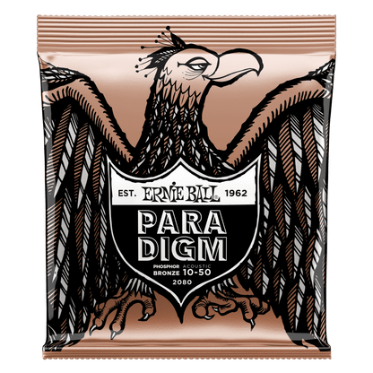 Ernie Ball Acoustic Guitar Strings Ernie Ball 2080 Paradigm Extra Light Phosphor Bronze Acoustic Guitar Strings - 10-50