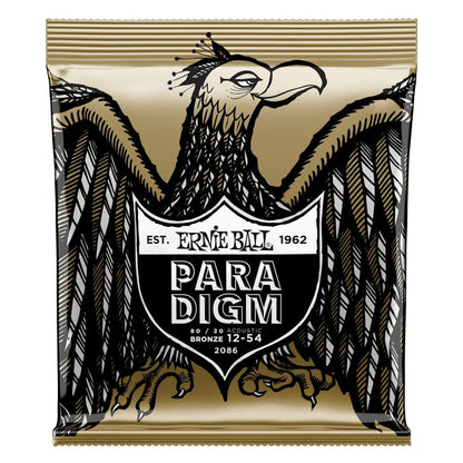 ernie ball acoustic guitar strings ernie ball 2086 paradigm medium/light 80/20 acoustic guitar strings 12-54