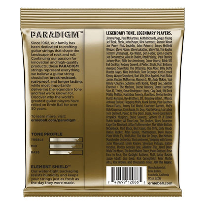 ernie ball acoustic guitar strings ernie ball 2086 paradigm medium/light 80/20 acoustic guitar strings 12-54