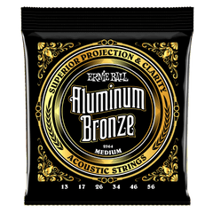 Ernie Ball Acoustic Guitar Strings Ernie Ball 2564 Medium Aluminum Bronze Acoustic Strings 13-56 Gauge