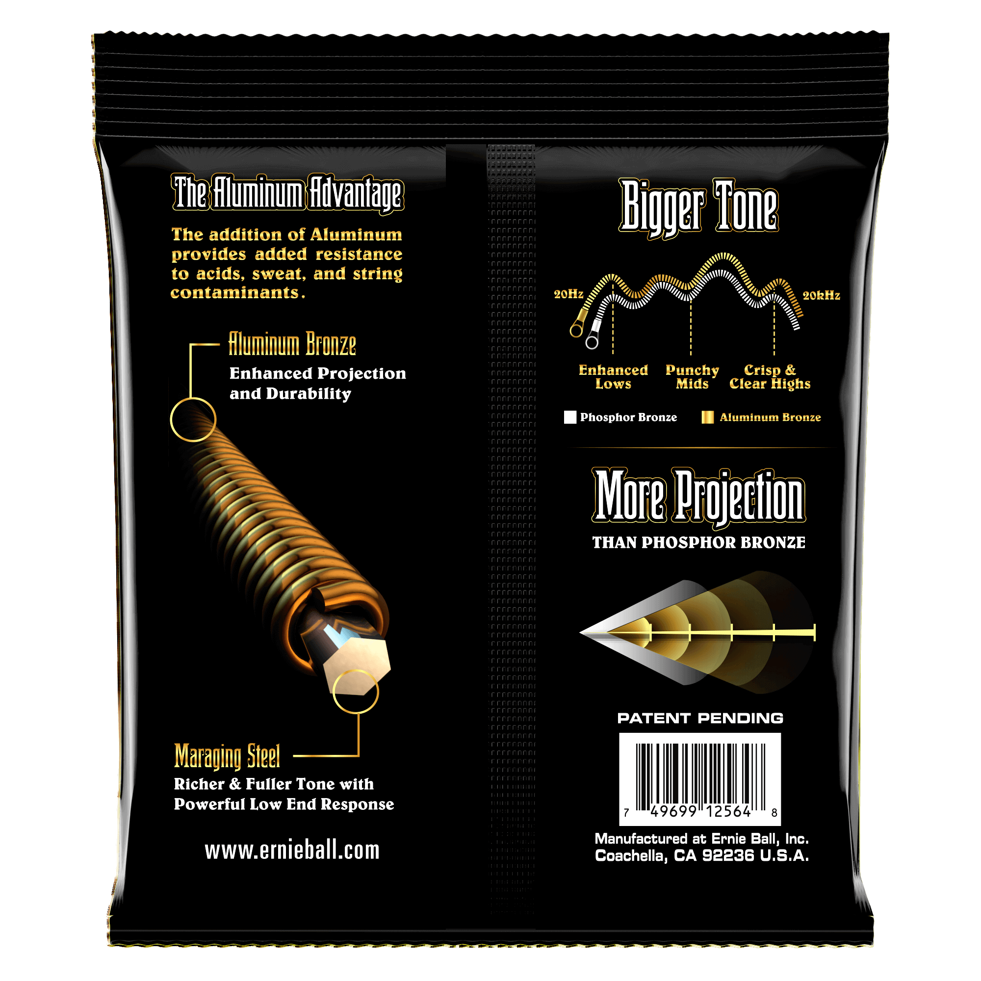 ernie ball acoustic guitar strings ernie ball 2564 medium aluminum bronze acoustic strings 13-56 gauge