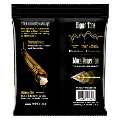 ernie ball acoustic guitar strings ernie ball 2564 medium aluminum bronze acoustic strings 13-56 gauge