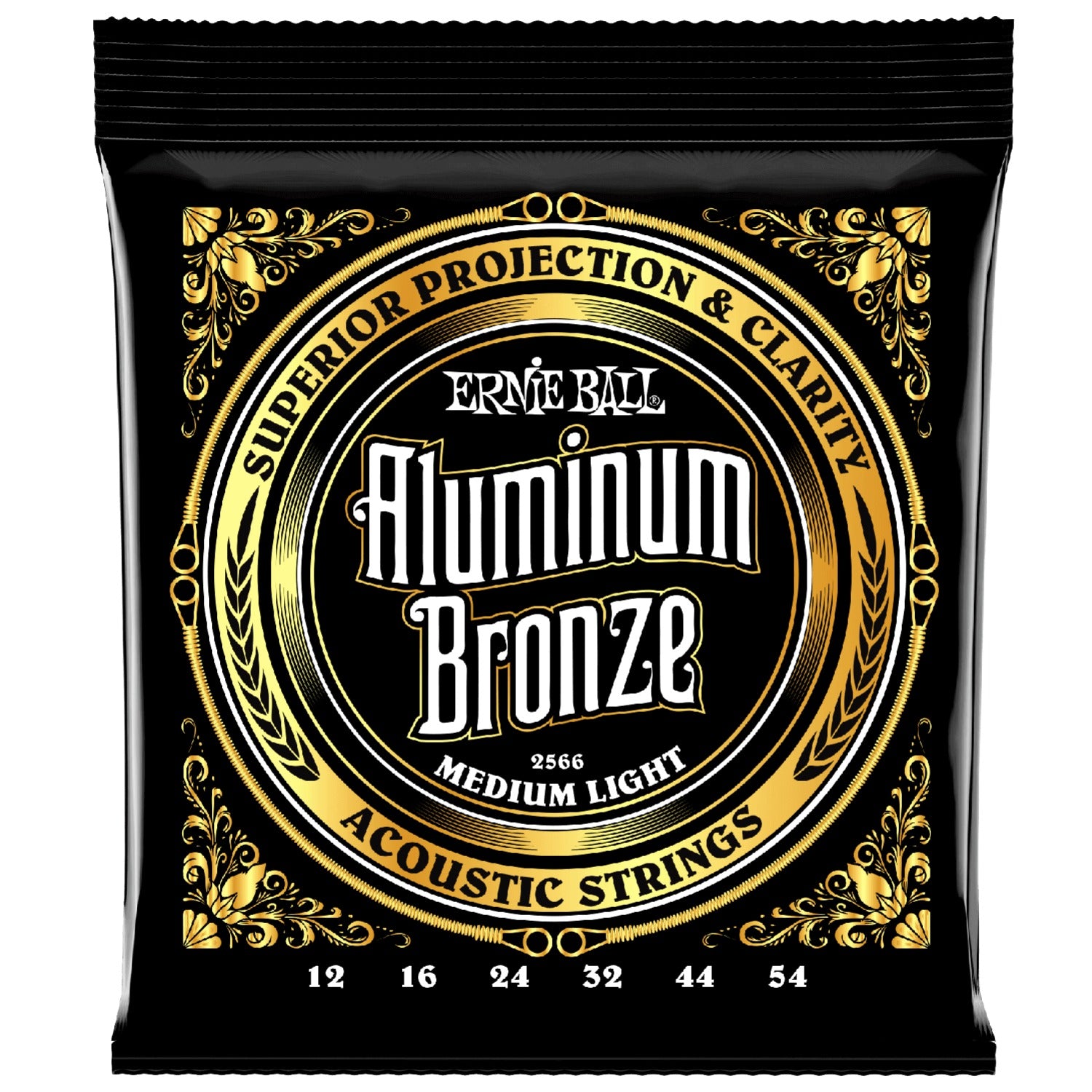 Ernie Ball Acoustic Guitar Strings Ernie Ball 2566 Acoustic Guitar Strings - Aluminum Bronze - .012-.054