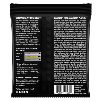 ernie ball acoustic guitar strings ernie ball 2568 aluminium bronze light acoustic guitar string set