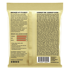 Ernie Ball Acoustic Guitar Strings Ernie Ball 3005 Custom Medium Earthwood 80/20 Bronze Acoustic Guitar Strings 3 Pack - .12.5-.56