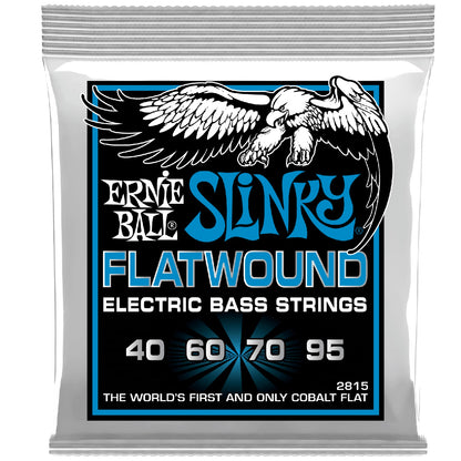 Ernie Ball Bass Guitar Strings 40-95 Ernie Ball Extra Slinky Flatwound Electric Bass Strings