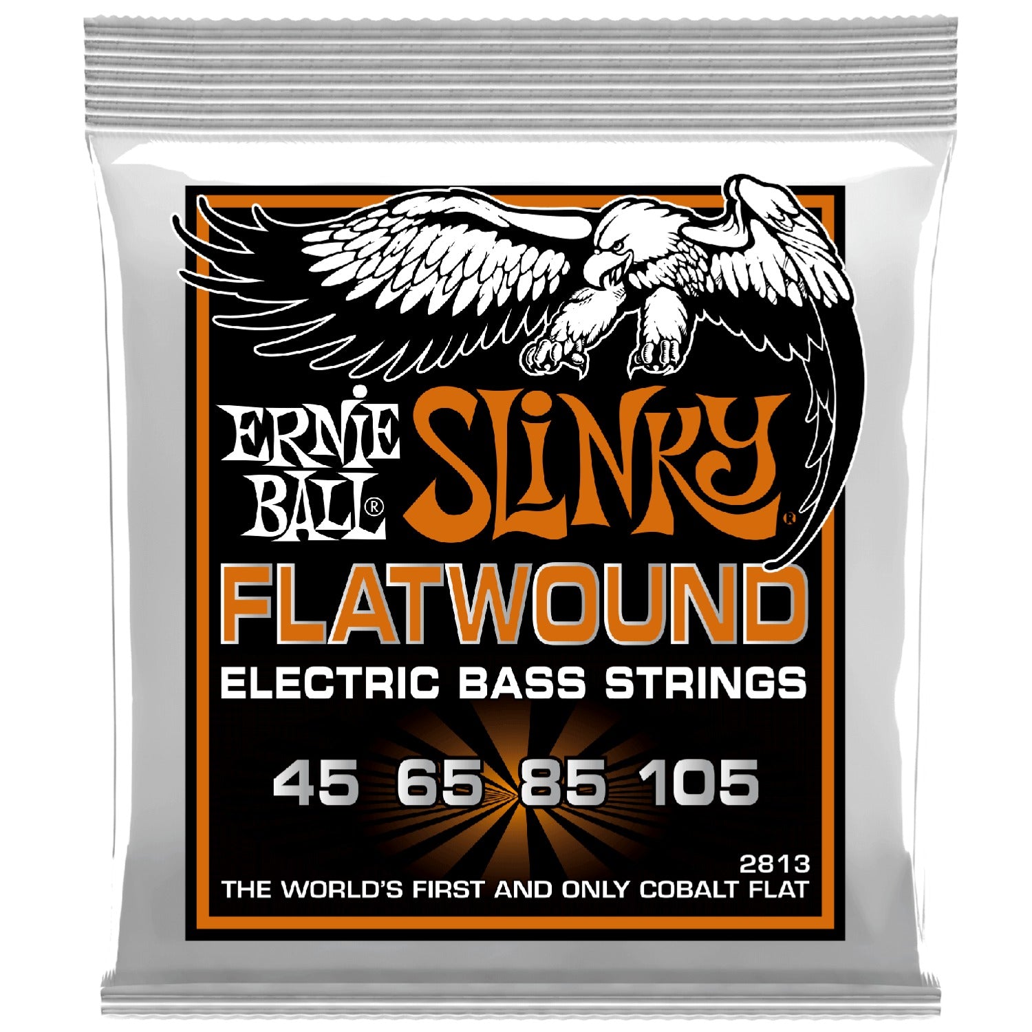Ernie Ball Bass Guitar Strings Ernie Ball 2813 Hybrid Slinky Flatwound Electric Bass Strings - 45-105