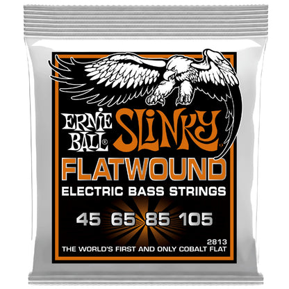 Ernie Ball Bass Guitar Strings Ernie Ball 2813 Hybrid Slinky Flatwound Electric Bass Strings - 45-105