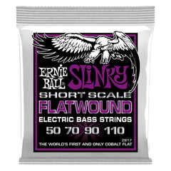 Ernie Ball Bass Guitar Strings Ernie Ball 2817 Power Slinky Flatwound Electric Bass Guitar Strings - .050-.110