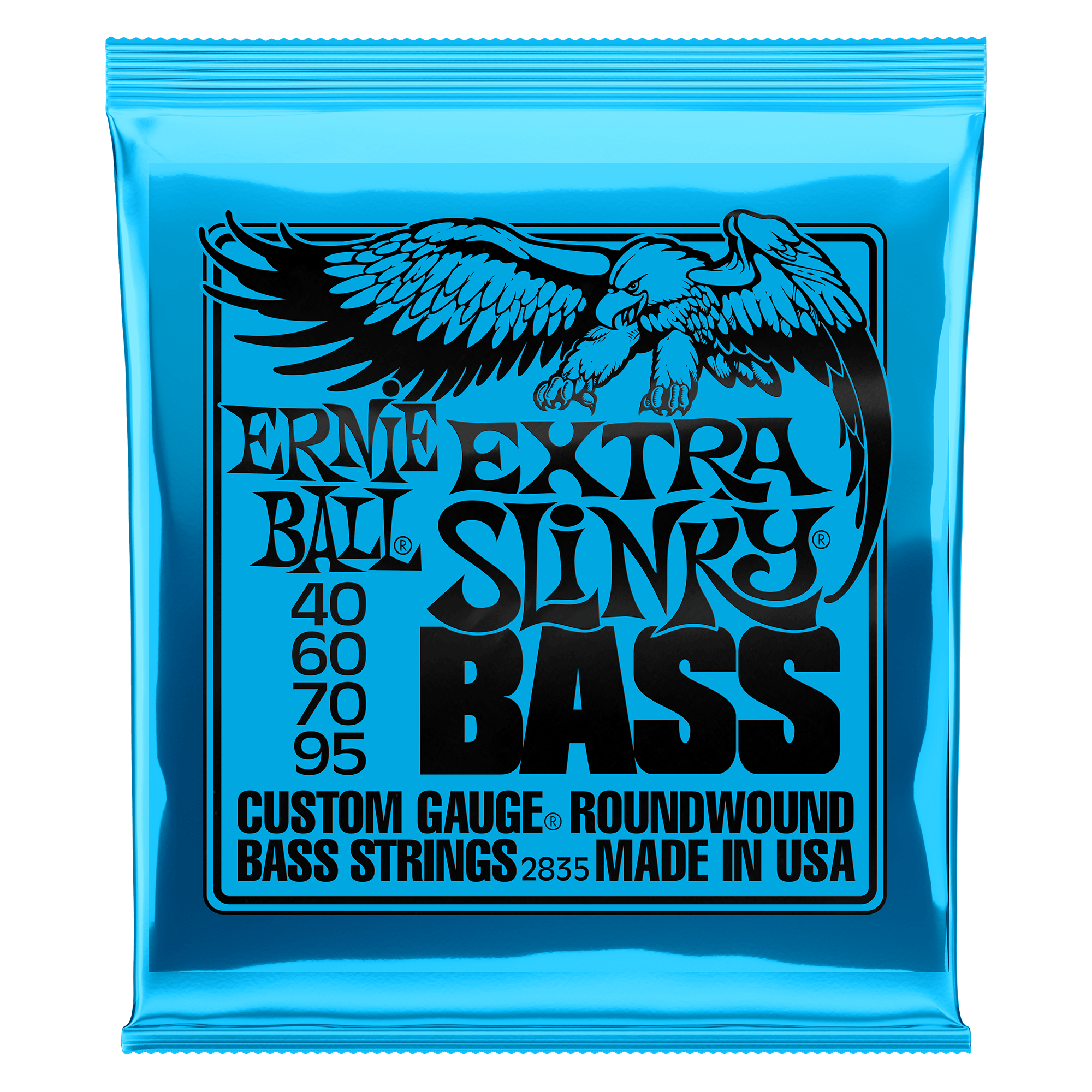 ernie ball bass guitar strings ernie ball 2835 extra slinky bass strings, round wound