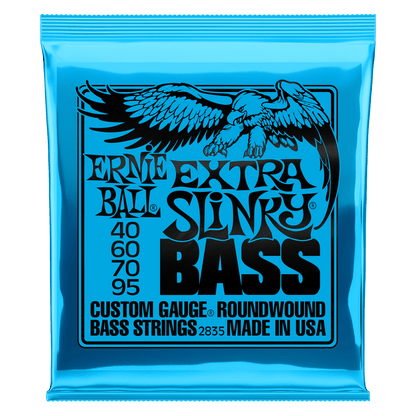 ernie ball bass guitar strings ernie ball 2835 extra slinky bass strings, round wound