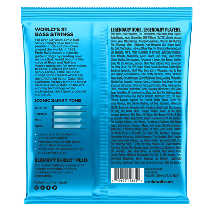 ernie ball bass guitar strings ernie ball 2835 extra slinky bass strings, round wound