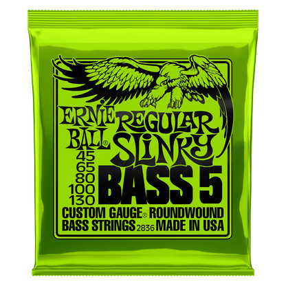 Ernie Ball Bass Guitar Strings Ernie Ball 2836 Regular Slinky Bass Guitar Strings, 5-String