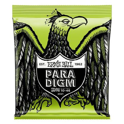 ernie ball electric guitar strings .010 - .046 ernie ball 2021 regular slinky paradigm electric guitar strings 10-46   