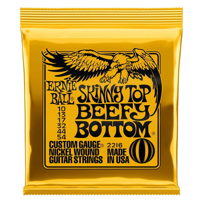 ernie ball electric guitar strings .010 - .054 ernie ball 2216 skinny top beefy bottom slinky nickel wound electric guitar strings 10-54   