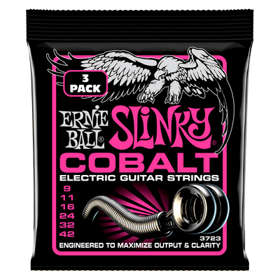 Ernie Ball Cobalt Slinky Electric Guitar Strings (9-42 Gauge)