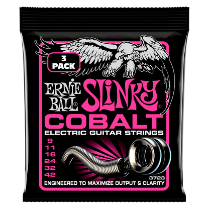 ernie ball electric guitar strings 9-42 ernie ball cobalt slinky electric guitar strings (9-42 gauge)   