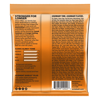 ernie ball electric guitar strings ernie ball 2022 paradigm hybrid slinky electric guitar strings - 9-46