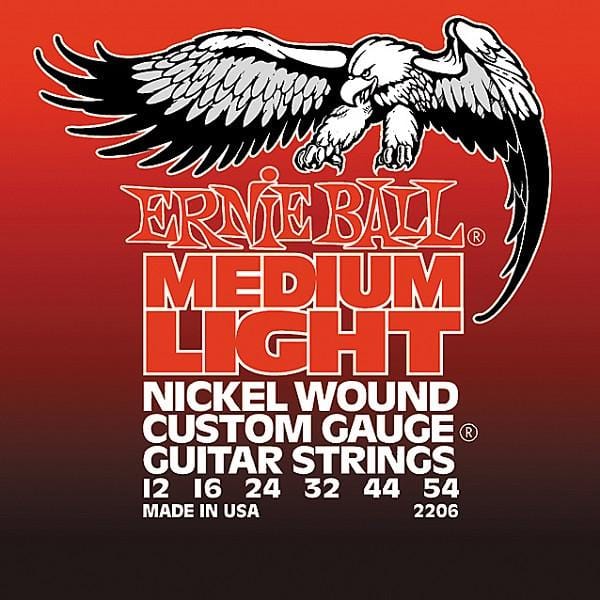 Ernie Ball Electric Guitar Strings Ernie Ball 2206 Nickel Wound Medium Light Electric Guitar Strings