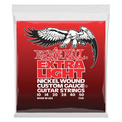 Ernie Ball Electric Guitar Strings Ernie Ball 2210 Nickel Wound Extra Light 10-50 Electric Guitar String Set