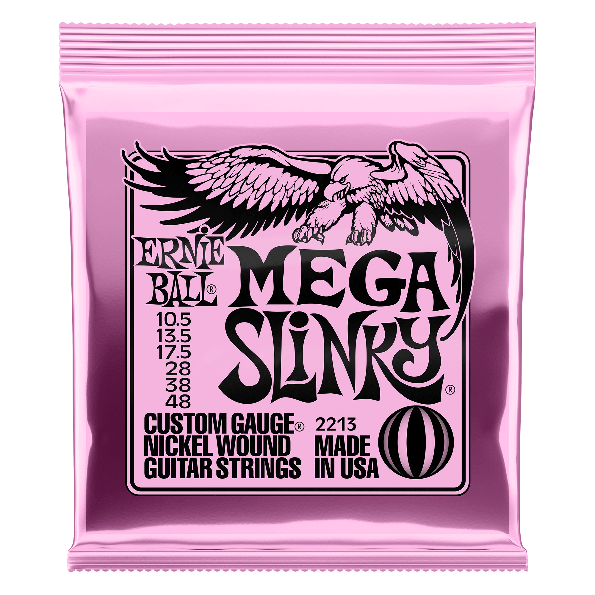 ernie ball electric guitar strings ernie ball 2213 mega slinky electric guitar strings 10.5-48