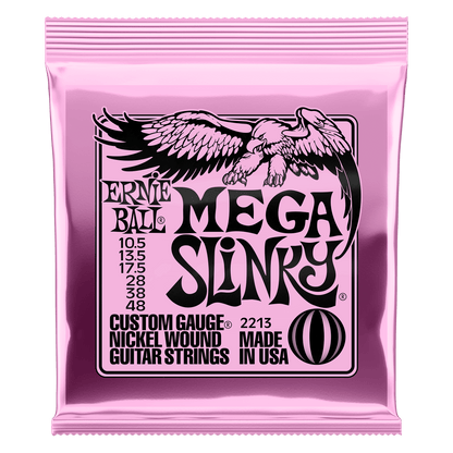 ernie ball electric guitar strings ernie ball 2213 mega slinky electric guitar strings 10.5-48