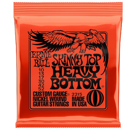 Ernie Ball Electric Guitar Strings Ernie Ball 2215 Electric Guitar Strings - Skinny Top, Heavy Bottom - 0.10-0.52