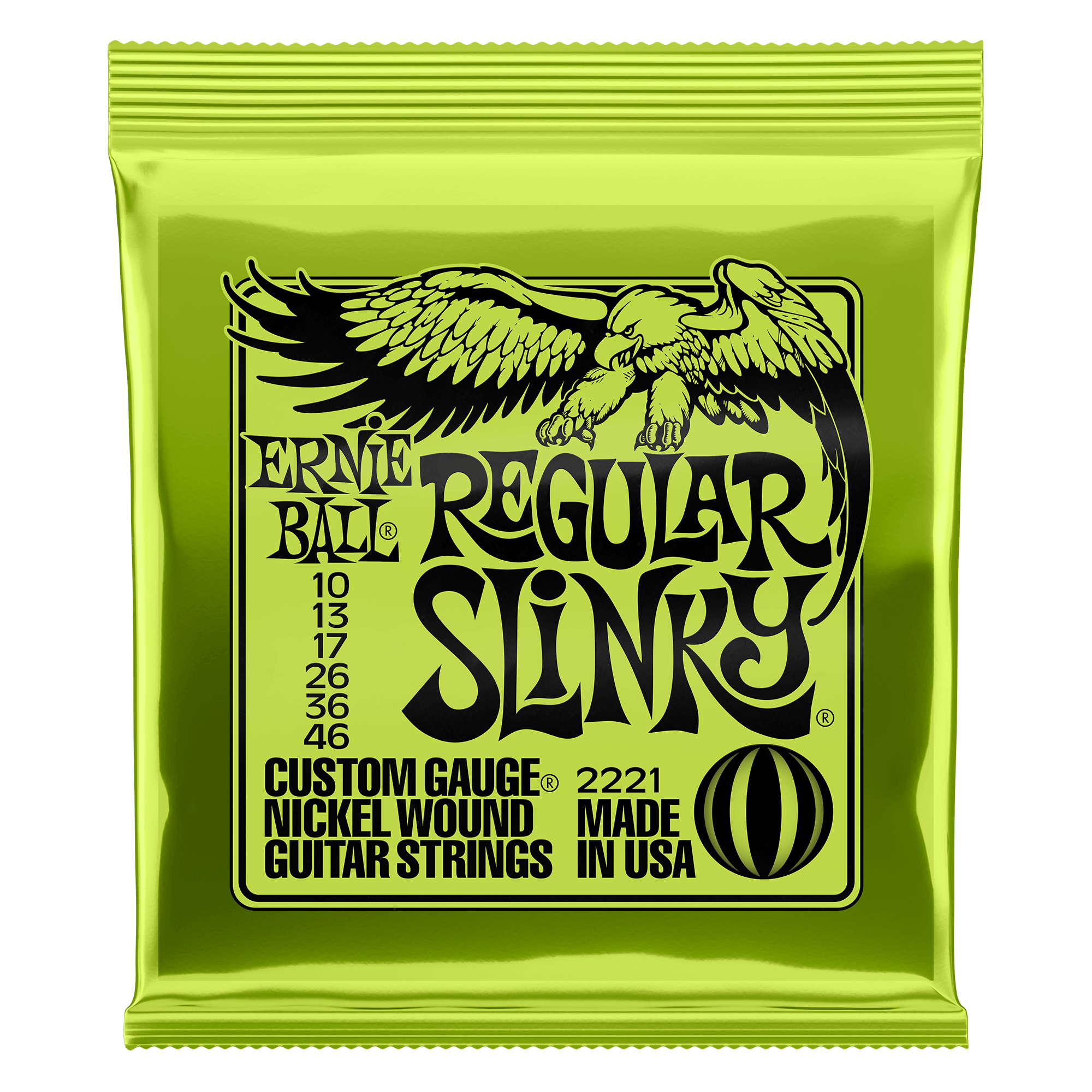 Ernie Ball Electric Guitar Strings Ernie Ball 2221 Regular Slinky Electric Guitar Strings, Nickel Wound