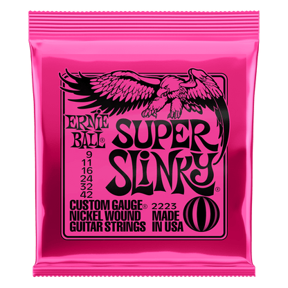 ernie ball electric guitar strings ernie ball 2223 super slinky custom gauge electric guitar strings