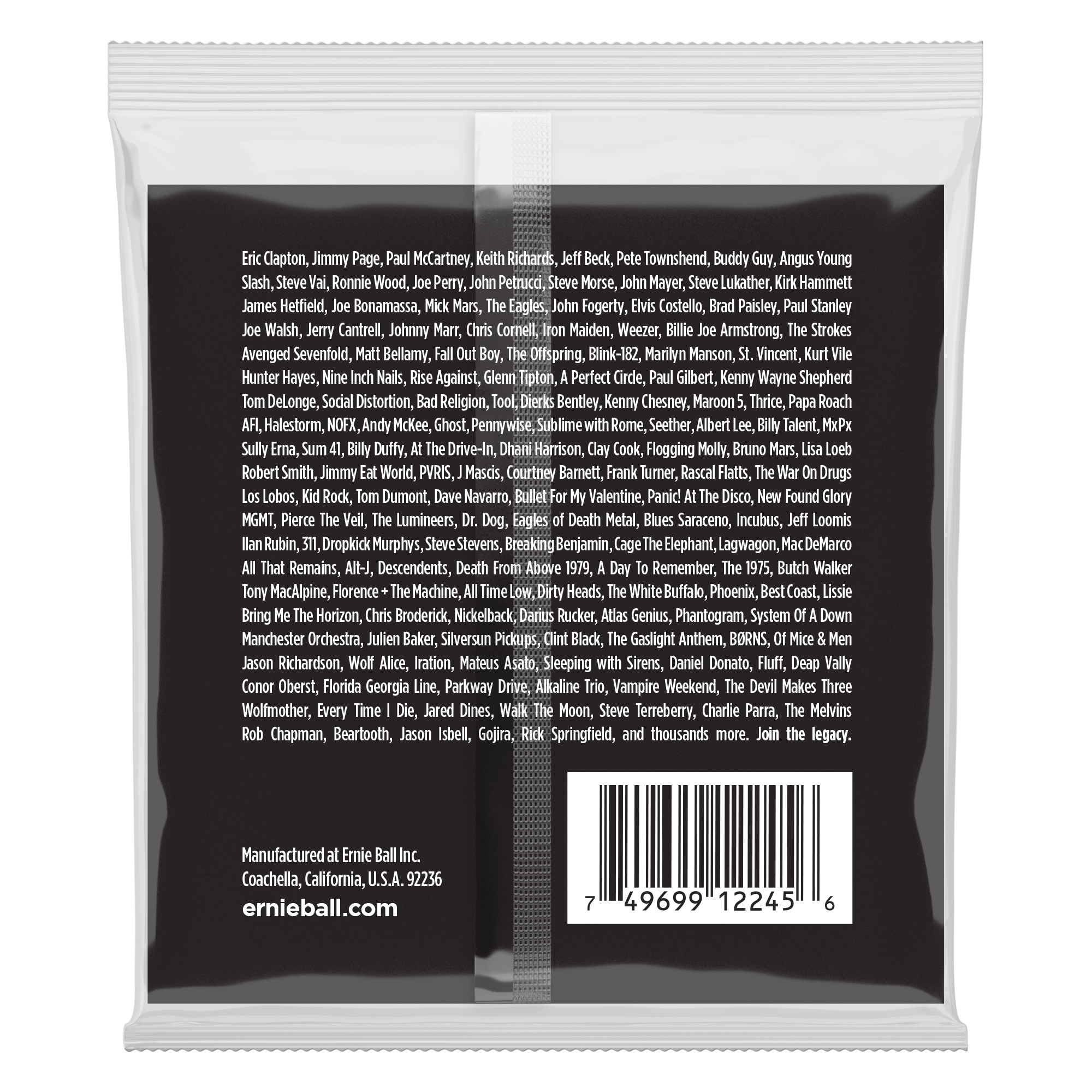 Ernie Ball Electric Guitar Strings Ernie Ball 2245 Guitar Strings, Stainless Steel, Power Slinky