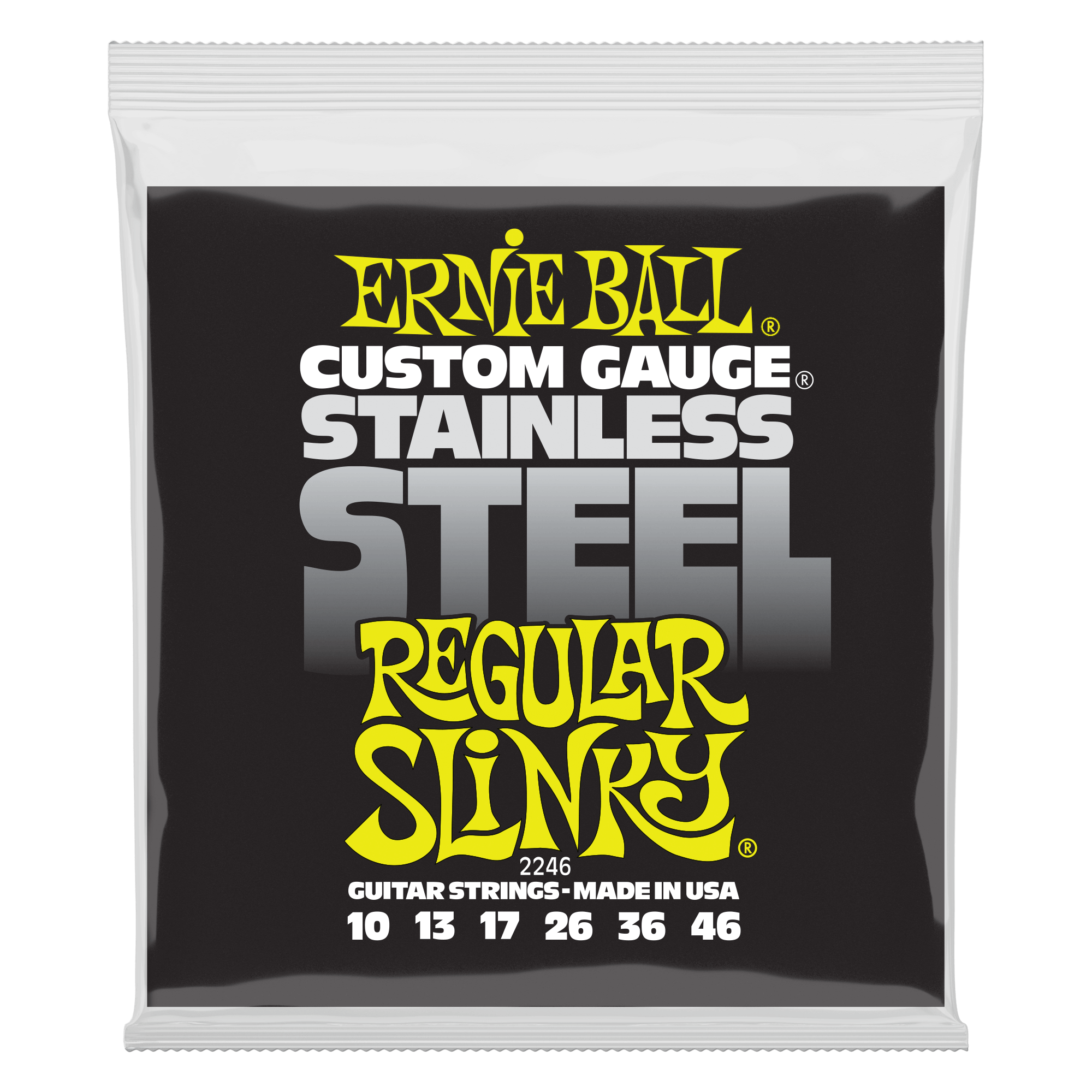 ernie ball electric guitar strings ernie ball 2246 stainless steel regular slinky electric guitar strings
