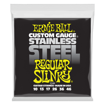 ernie ball electric guitar strings ernie ball 2246 stainless steel regular slinky electric guitar strings