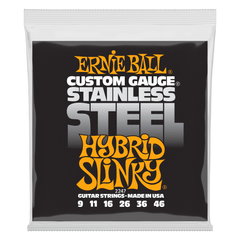 Ernie Ball Electric Guitar Strings Ernie Ball 2247 Stainless Steel Hybrid Slinky Electric Guitar Strings