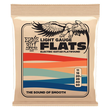 Ernie Ball Electric Guitar Strings Ernie Ball 2580 Light Flatwound Electric Guitar Strings - 11-50