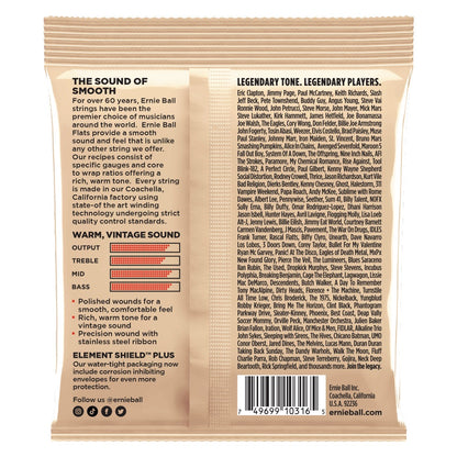 Ernie Ball Electric Guitar Strings Ernie Ball 2580 Light Flatwound Electric Guitar Strings - 11-50