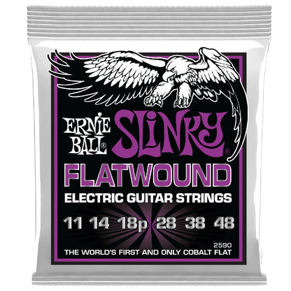 Ernie Ball Electric Guitar Strings Ernie Ball 2590 Power Slinky Flatwound Electric Guitar Strings - .011-.048