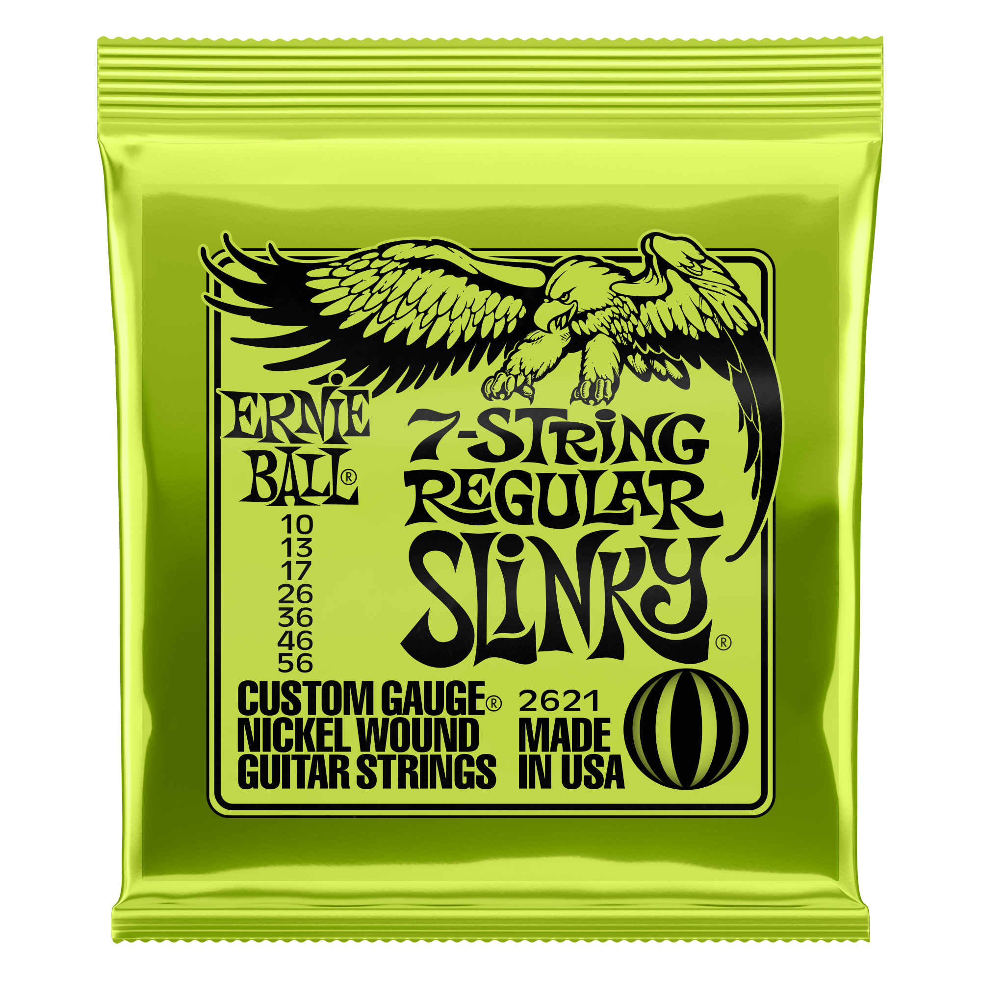 ernie ball electric guitar strings ernie ball 2621 7-string regular slinky electric guitar strings