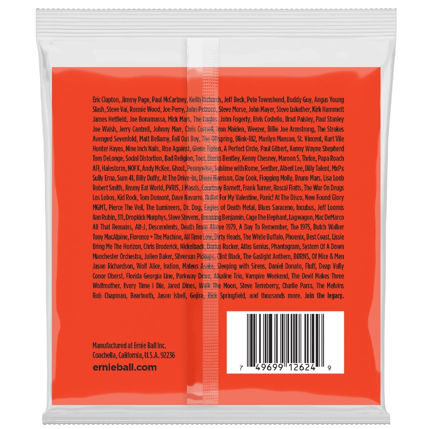 Ernie Ball Electric Guitar Strings Ernie Ball 2624 Skinny Top Heavy Bottom Slinky 8-String Electric Guitar Strings - 9-80