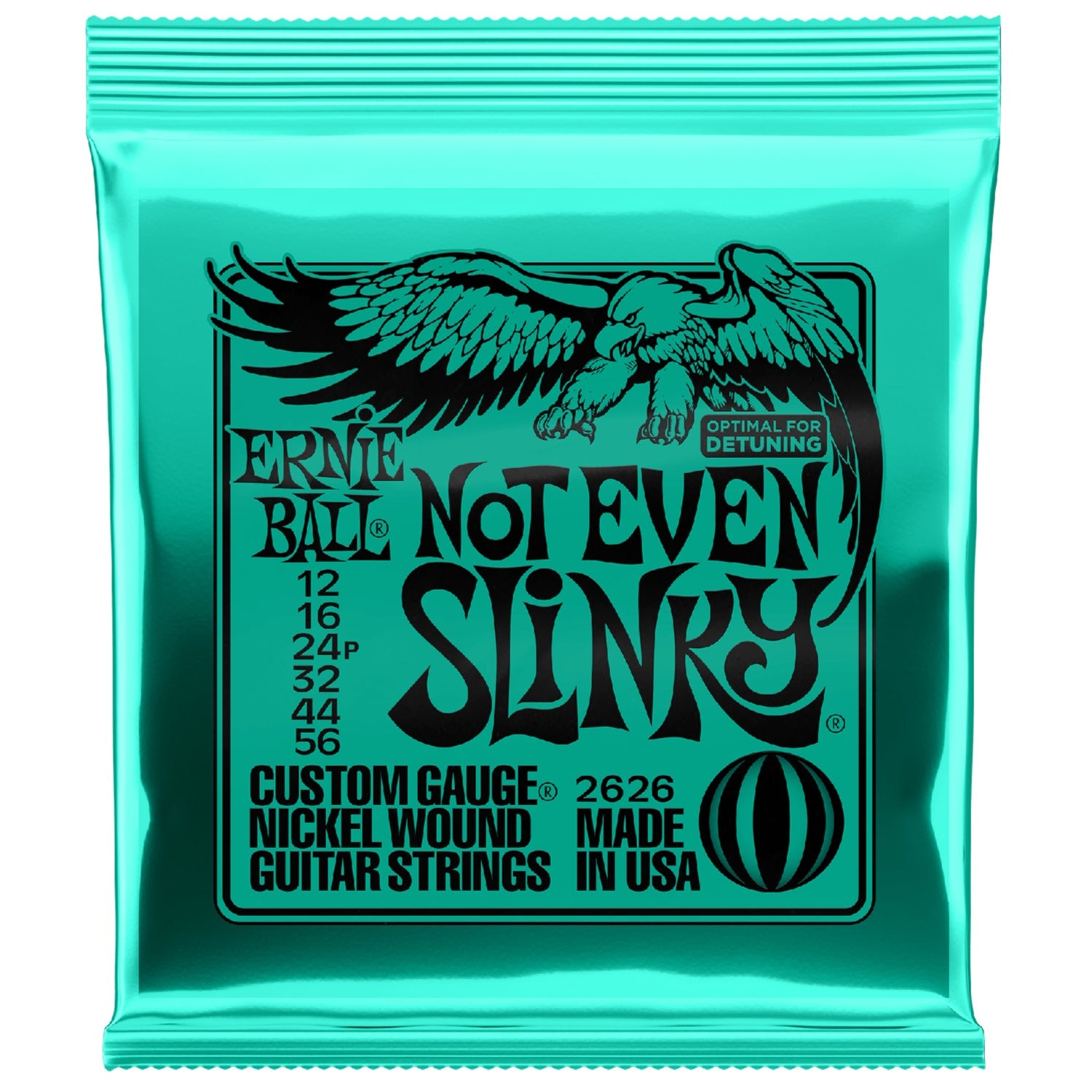 Ernie Ball Electric Guitar Strings Ernie Ball 2626 Nickel Not Even Slinky Electric Guitar Strings
