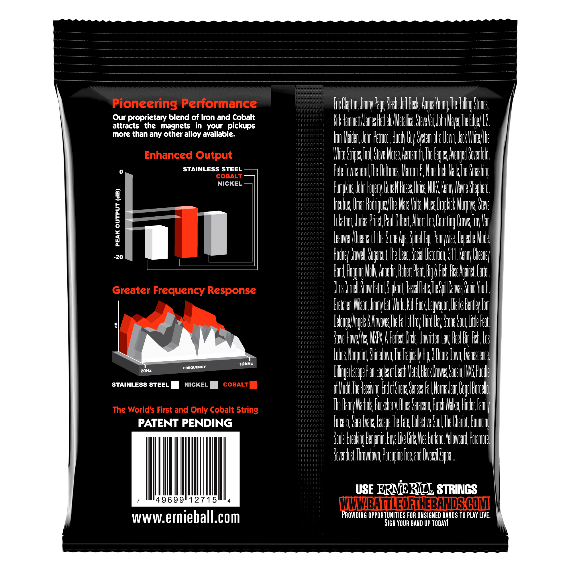 Ernie Ball Electric Guitar Strings Ernie Ball 2715 Cobalt Slinky Electric Guitar Strings