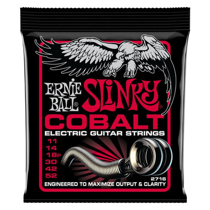 ernie ball electric guitar strings ernie ball 2716 slinky cobalt electric guitar strings - 11-52