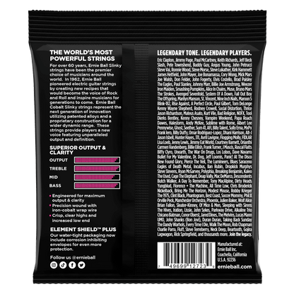 ernie ball electric guitar strings ernie ball 2723 cobalt super slinky electric guitar strings