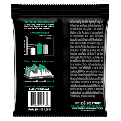 ernie ball electric guitar strings ernie ball 2726 cobalt not even slinky electric guitar strings- 12-56 gauge