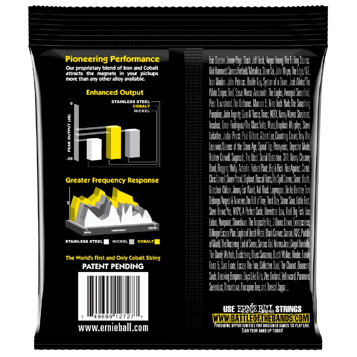 Ernie Ball Electric Guitar Strings Ernie Ball 2727 Cobalt Beefy Slinky Electric Guitar Strings