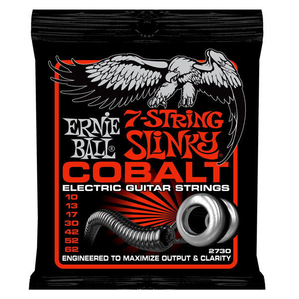 ernie ball electric guitar strings ernie ball 2730 slinky cobalt 7-string  electric guitar strings