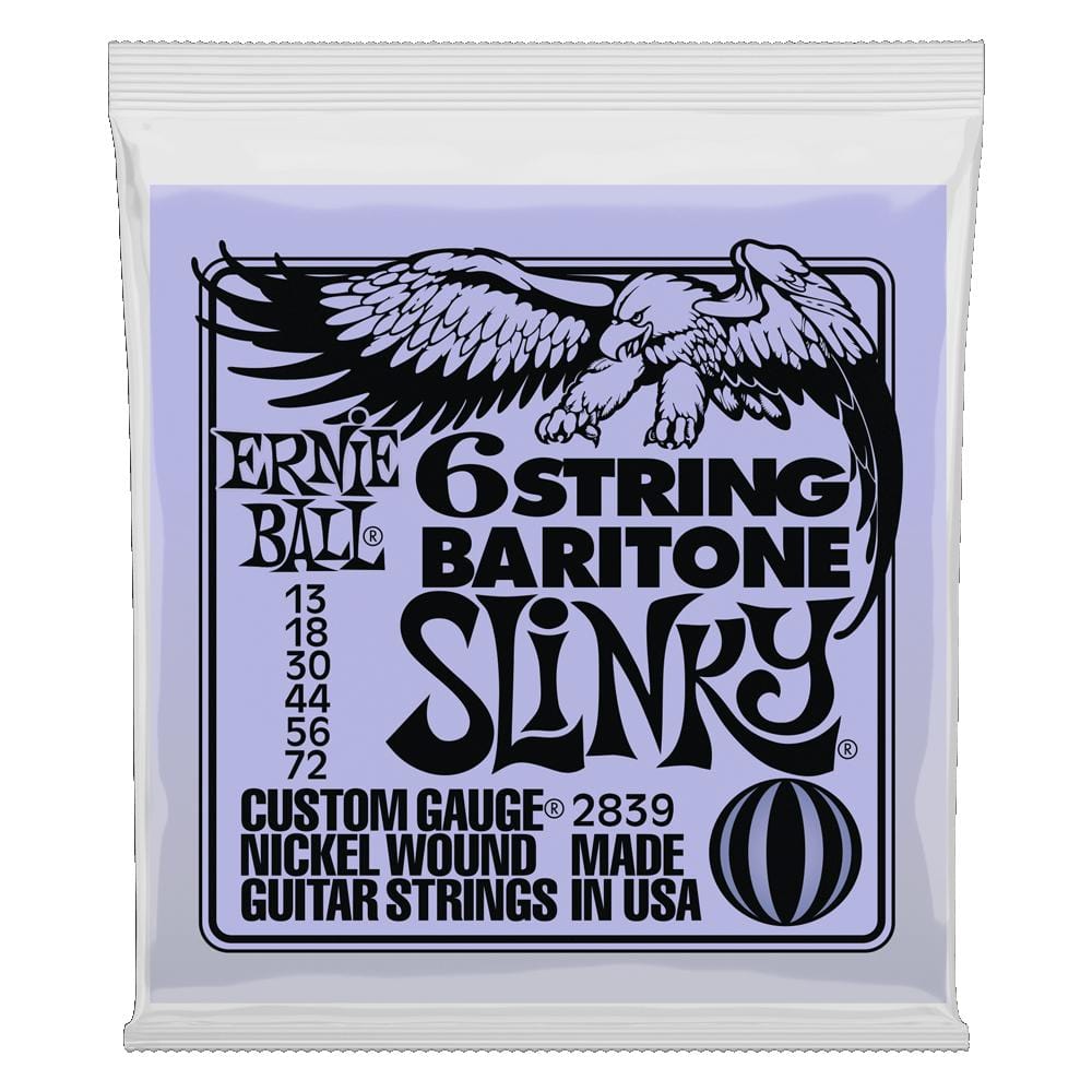 Ernie Ball Electric Guitar Strings Ernie Ball 2839 Slinky Small Ball End Baritone Electric Guitar Strings