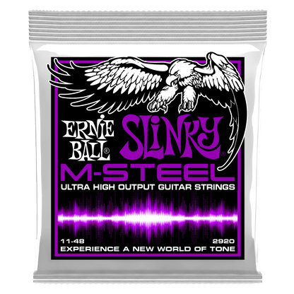 ernie ball electric guitar strings ernie ball 2920 m-steel power slinky electric guitar strings
