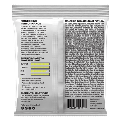 ernie ball electric guitar strings ernie ball 2921 m-steel regular slinky electric guitar strings