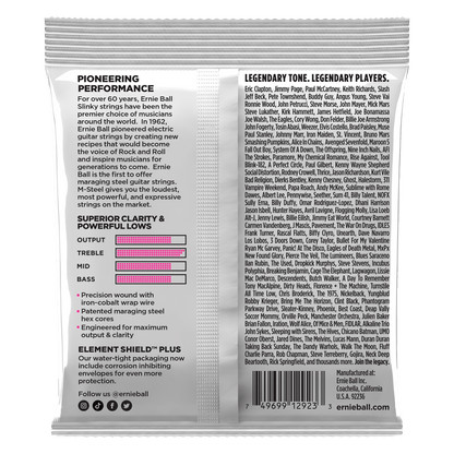 ernie ball electric guitar strings ernie ball 2923 super slinky m-steel electric guitar strings - 9-42 gauge
