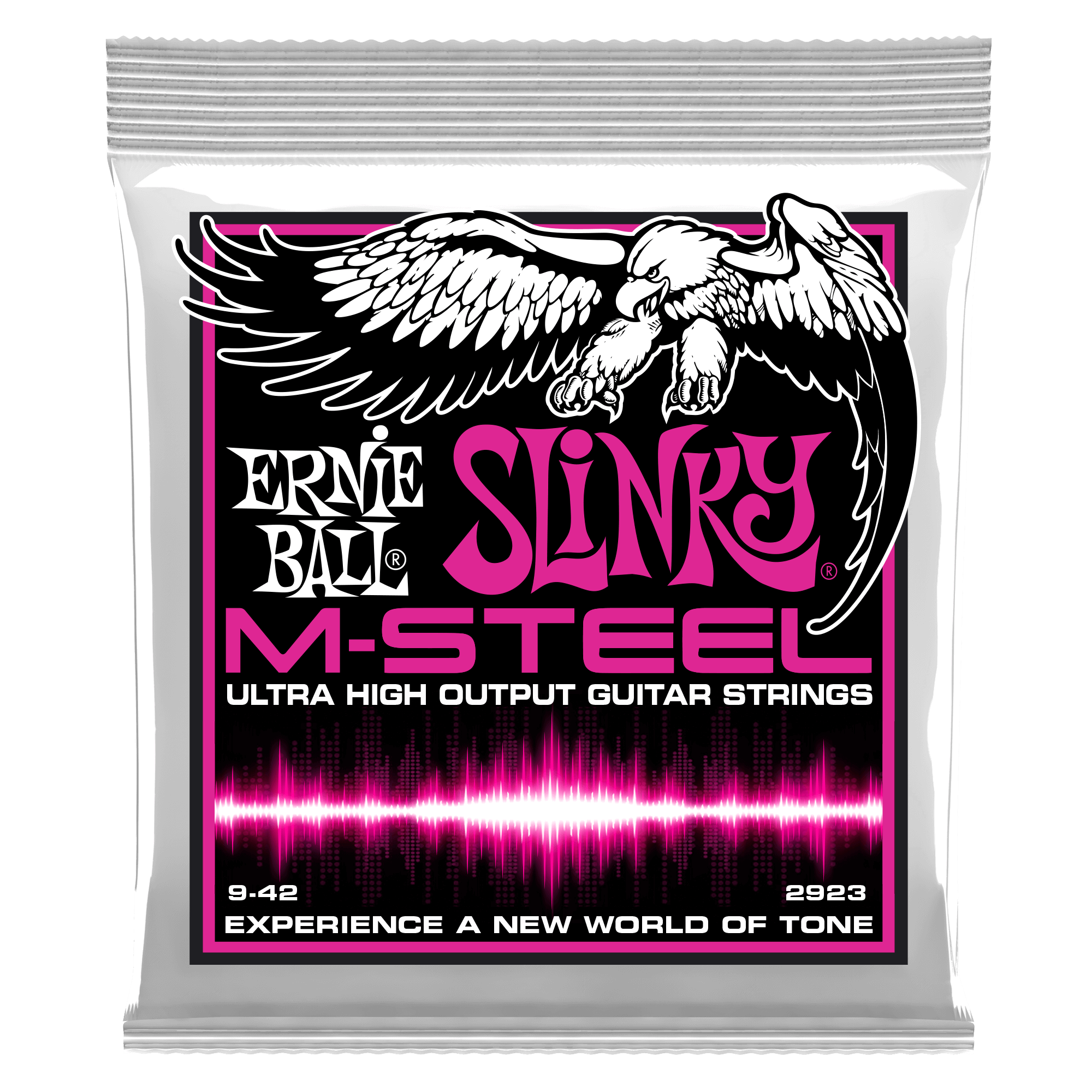 ernie ball electric guitar strings ernie ball 2923 super slinky m-steel electric guitar strings - 9-42 gauge